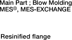 Main Part ; Blow Molding / Resinified flange